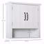 Armoire à pharmacie, armoire murale de salle de bain à 3 niveaux avec tablettes réglables et 2 portes, armoire de salle de bain pour salle de bain