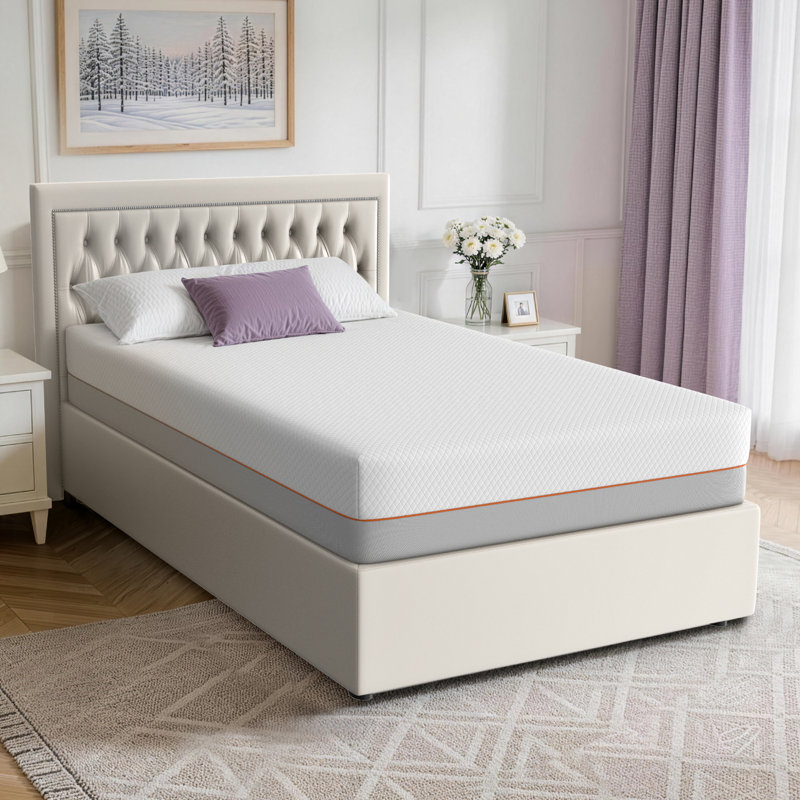 20cm Gel Memory Breathable Foam Mattress with Removable Cover, Single (3')