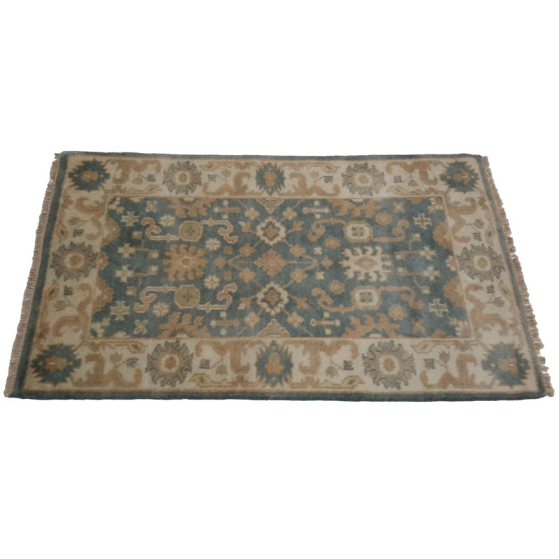 Piccarda Oriental Area Rug in Blue