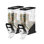 FixtureDisplays 3,4 gallons Gravity Bin Distributeur de céréales Distributeur de bonbons 15772-2PK