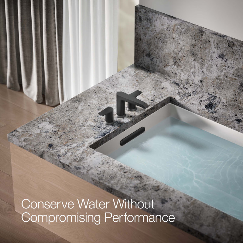 Hint Two-Handle Deck-Mount Bath Faucet Trim, Matte Black