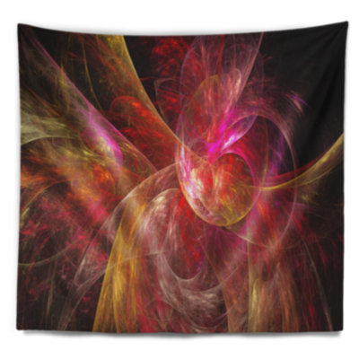 Tapisserie d’illustration de couleur rose en rose abstrait