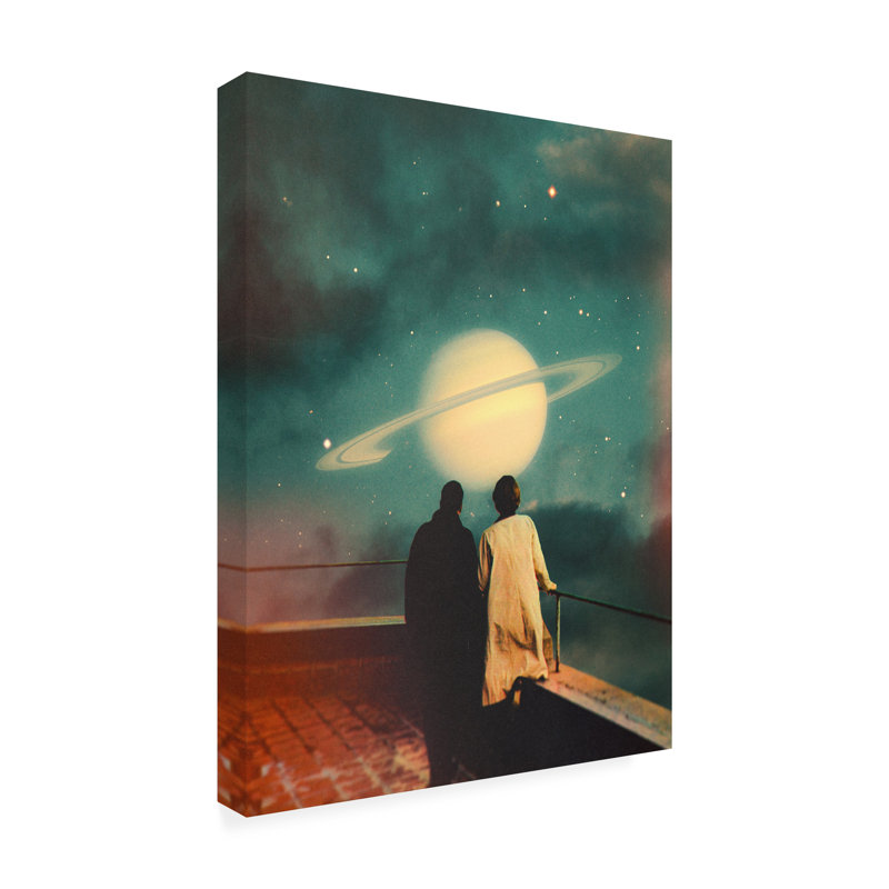 " Wrapped Canvas Wall Art - Taudalpoi 'Together Through Storms' Wall Art For Living Room, Bedroom, Or Office Décor - 24x32 " by Taudalpoi