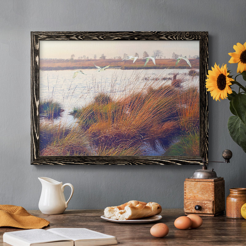 Marshland Hues I, reproduction d'art sur toile, Noir, H 18 po x l 26 po x P 1,5 po