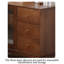 Armoire alimentaire simple en bois massif avec porte en verre