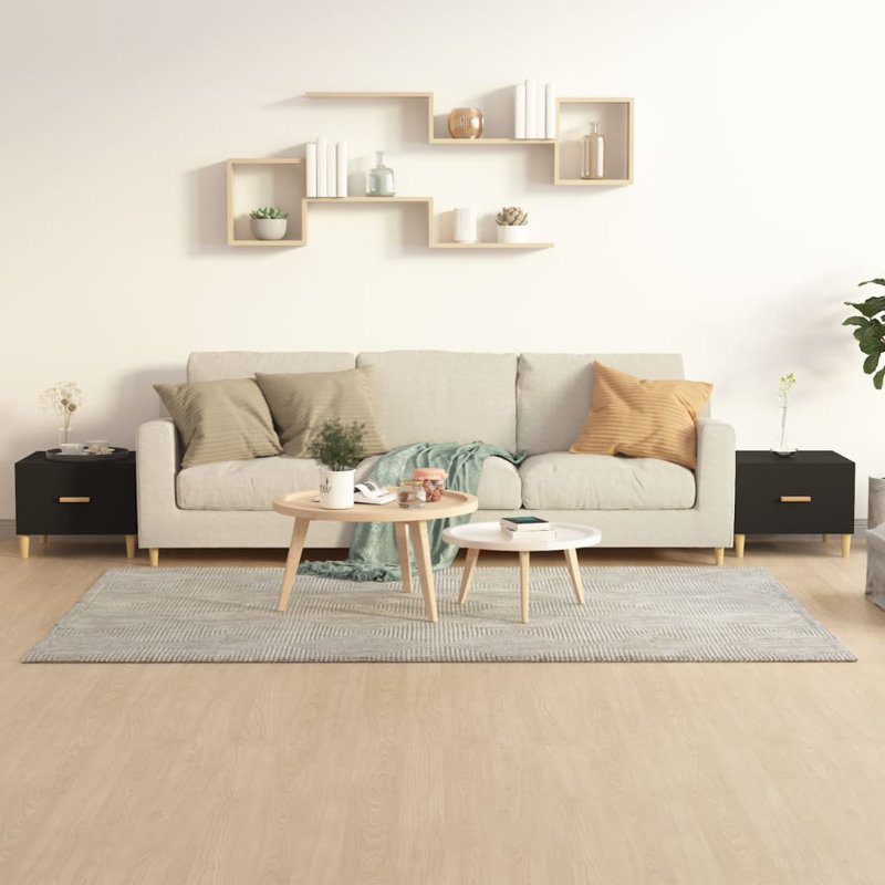 Cuevas Three Leg Coffee Table, Black