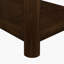 Table de bout rectangulaire avec tablette de rangement et pieds en bois-730782976