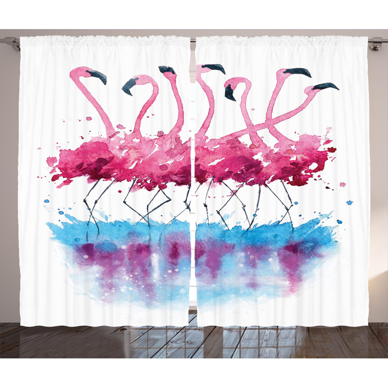 Semi Sheer Curtain Pair, 54" W x 96" L
