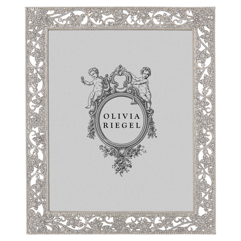 Flora Metal Picture Frame, 8" x 10", Silver