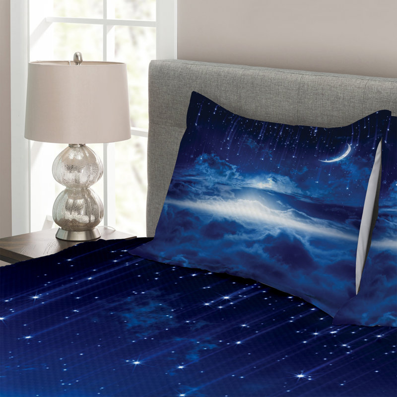Fantasy Bedspread Set with Shams, 220 x 264 cm