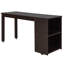 Lit mezzanine basse avec armoire, tablettes et bureau portable roulant, lit multifonctionnel-2029748000
