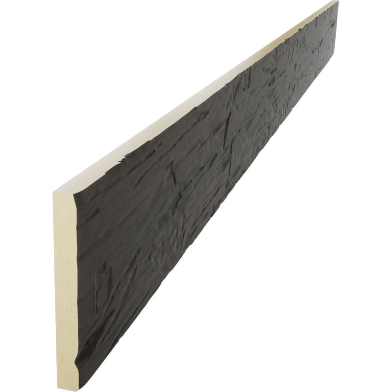 Planche de poutre en faux bois endurée à la main, Coquillage, H 6 po x l 120 po x P 1 po