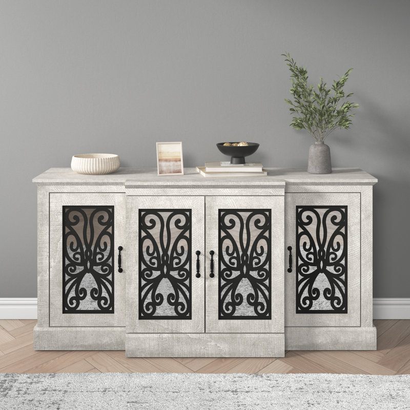  Buffet Perrault, Chêne noueux, Arabesque