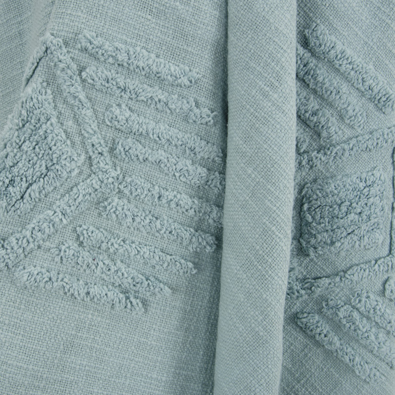Hand Woven Throw Blanket, Teal