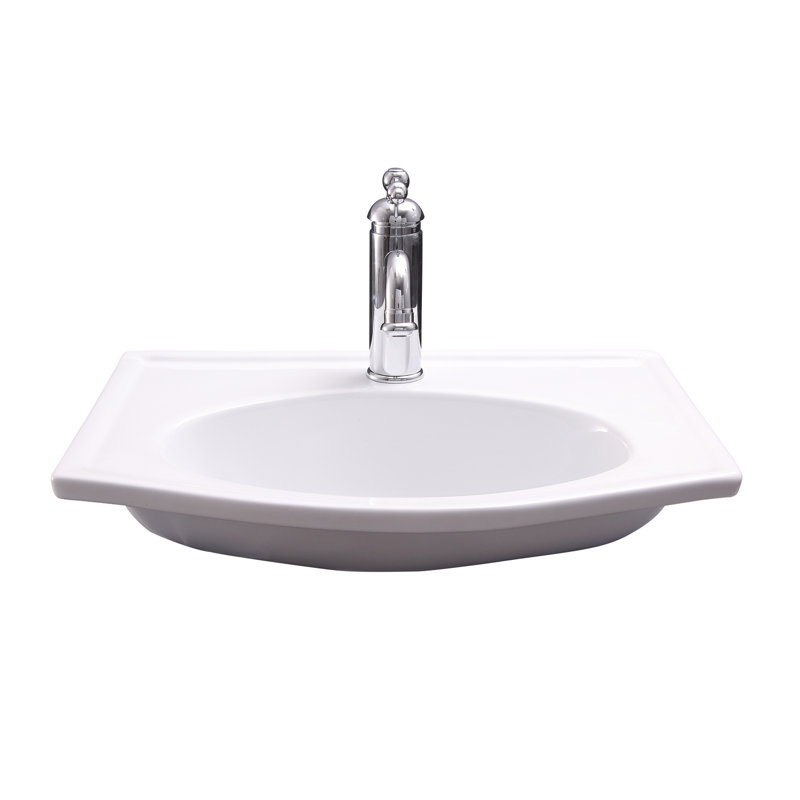 Barclay Carlisle 14.5'' White Vitreous China Rectangular Bathroom Sink