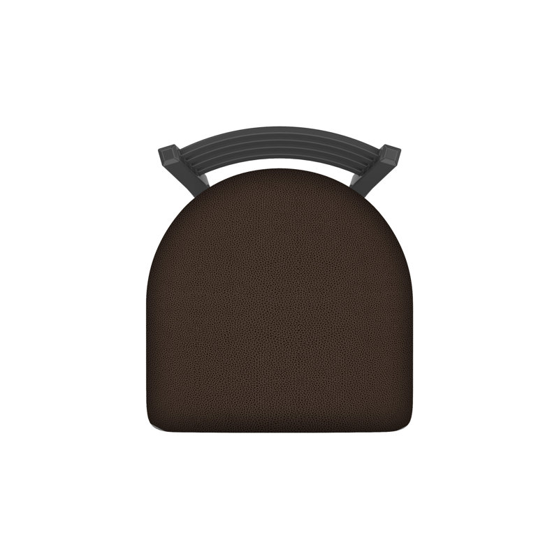 400 Jackie Chair, Vinyl-Rein Coffee, Pewter