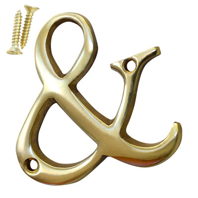 2'' H Brass House Letter