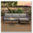 Outdoor L-Shaped Sofa with Iron Frame-168097722