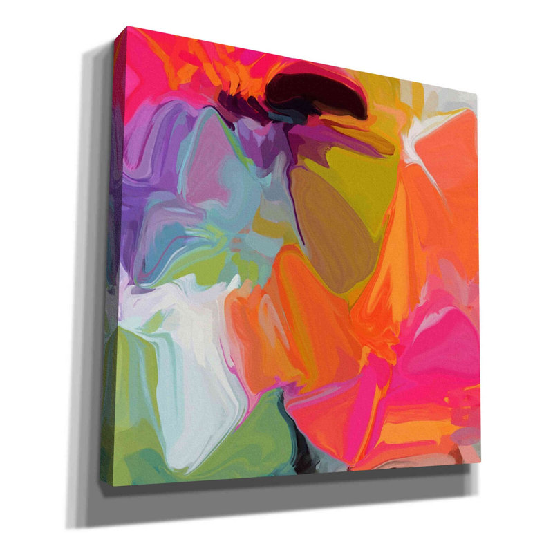 «Color Vibations 2» par Irena Orlov, art mural sur toile, H 26 po x l 26 po x P 1,25 po