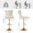 Swivel Upholstered Velvet Adjustable Height Counter Stool-108939428-108939433