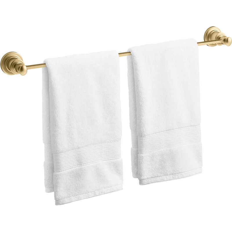Barre à serviettes Relic, Laiton brossé moderne éclatant, L 24 po