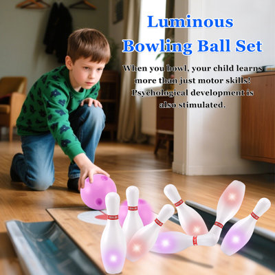 Luminous Bowling Ball - Jeu de fête intérieur et extérieur