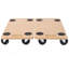Meuble de rangement de meubles, chariot à roulettes en bois robuste avec roulettes pour réfrigérateur à canapé de piano, articles lourds, peut supporter 500 lb (plateforme 2 pièces de 22,8 po x 11,2 po)