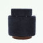 Fauteuil demi-tonneau pivotant en chenille-813798792