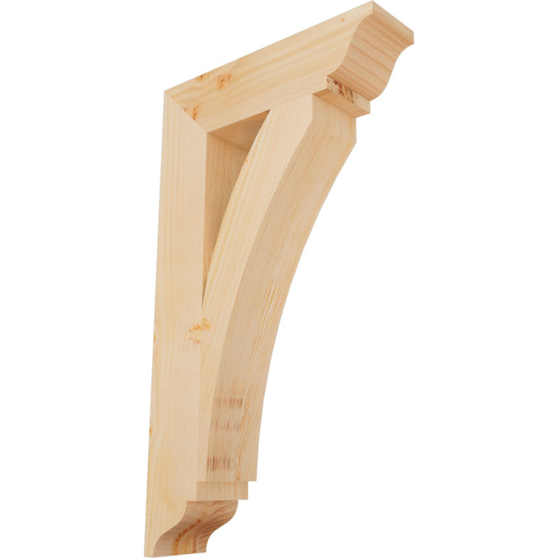 Thorton Traditional Bracket, 28"H x 3.5"W x 16"D, Douglas Fir (Smooth)