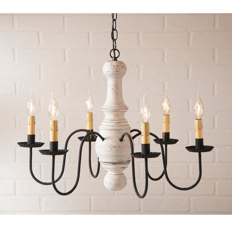 Smotherman 6 - Light Dimmable Chandelier, Americana White
