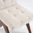 Turfed Linen Upholstered Dining Chair Armless Parsons Side Chair With Solid Wood Legs-109248749