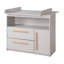 Lea Unit Includes a Removable with 2 Drawers and 1 Door, and a Beige / Gray Wooden Handle Changing Table