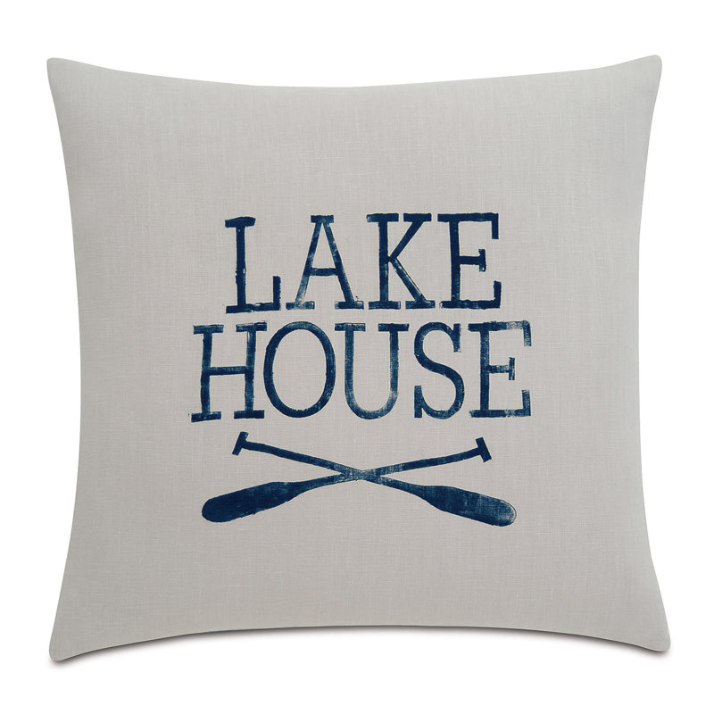 Nautical Linen Square Pillow Cover & Insert