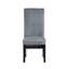Ensemble de 2 chaises d'appoint en velours côtelé gris Kini