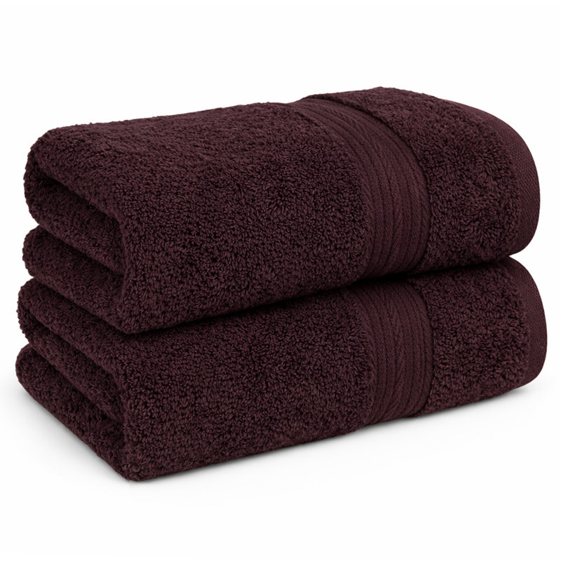 Essuie-mains 100% coton 600 g / m² absorbant à séchage rapide, Brun