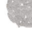 Textured Feather Metal Wall Decor - Grey, 20", 17.25", 14.25" , Indoor Use Only, Hook Ring Mounting 3 , Use,