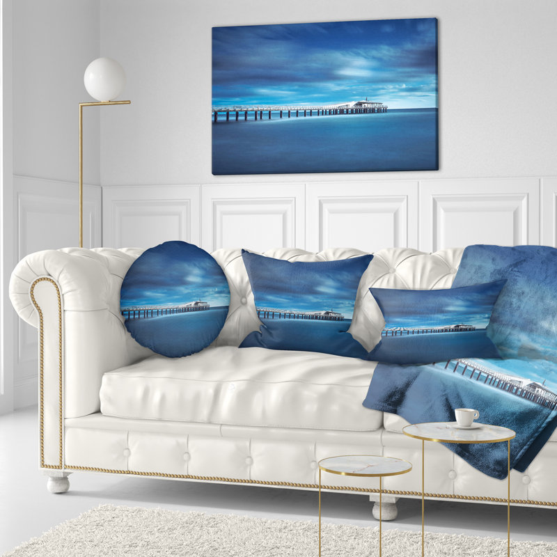 Coussin Seascape Cloudy Sky Calm Waters