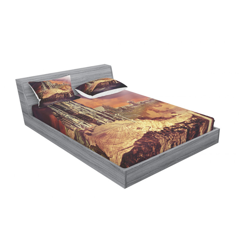 Microfiber Sheet Set, Queen Sheet Set with Fitted Sheet