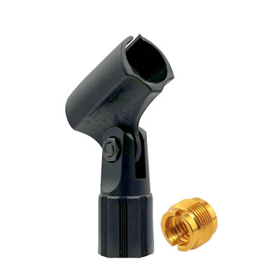 5 Core Microphone Clip Holder 2 Pieces with Screw Adapters 5/8 to 3/8 Inch