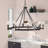 Calvin 10-Light Dimmable Steel Wagon Wheel Chandelier with Sloped Ceiling Compatibility