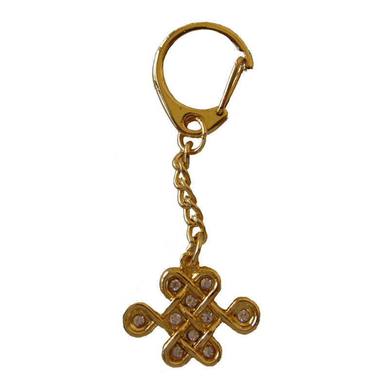 Porte-clé à symbole infini à motif de Mystic nœud Bejeweled