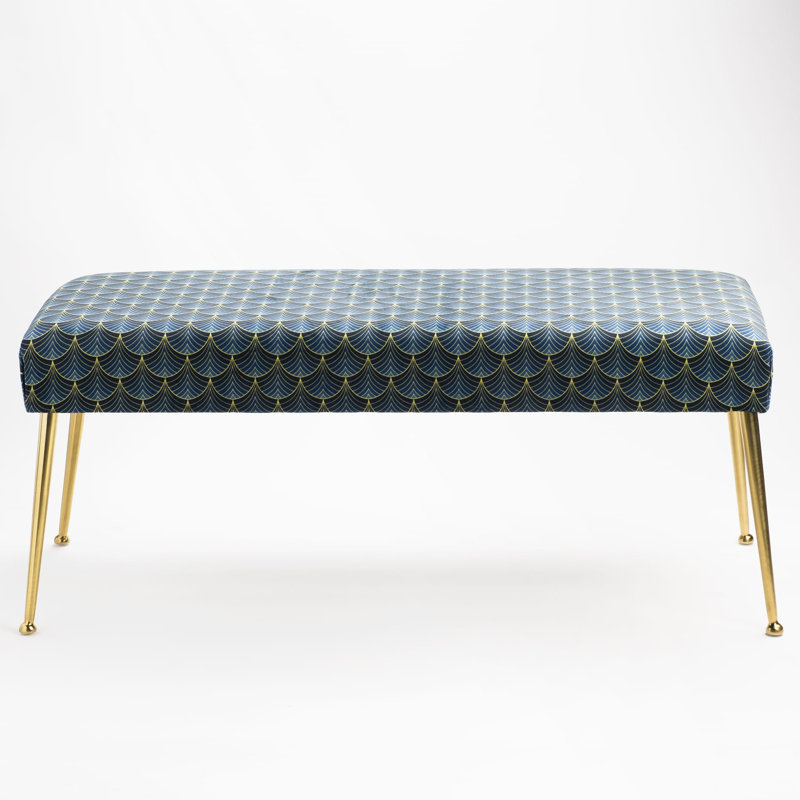 Kasson Velvet Upholstered Bench, H40 x W130 x D30cm