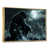 Toile avec cadre flottant or