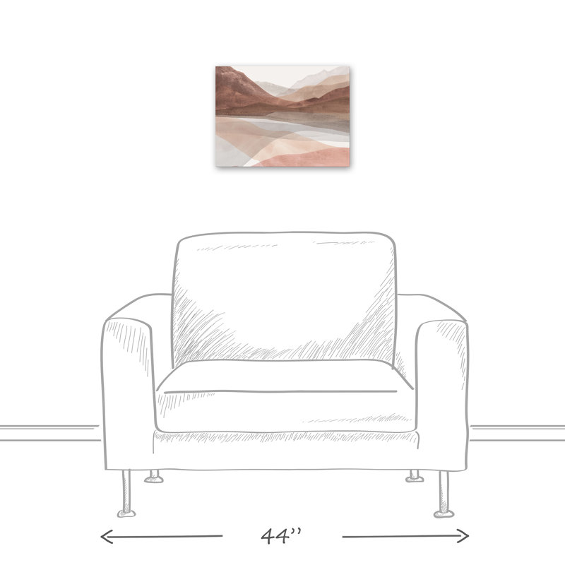 Paysage à l'aube sur toile, H 12 po x l 16 po x P 1,25 po