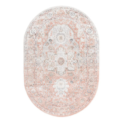 Tallula Oriental Rose Pink Rug
