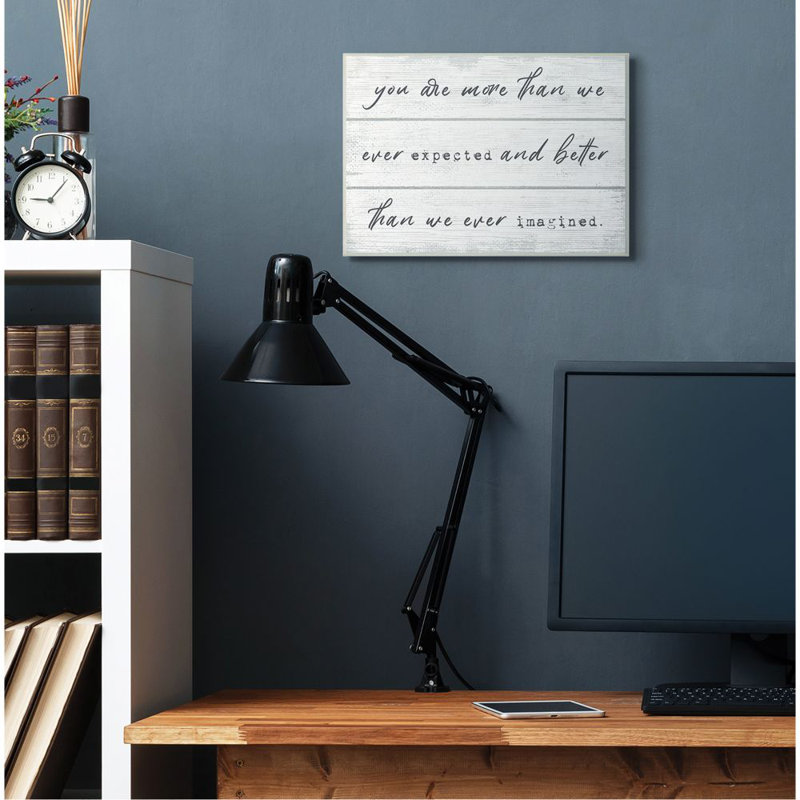 «more than we "inspiration word design" par daphné polselli-impression sur image, Plaque en bois, H 19 po x l 13 po
