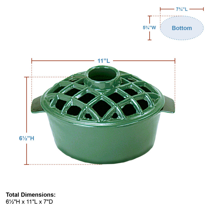 Hepp Steel Fireplace Accessory, Green