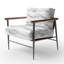 Chaise d'appoint abstraite - Fauteuil gris monochrome gris Wave-389315239