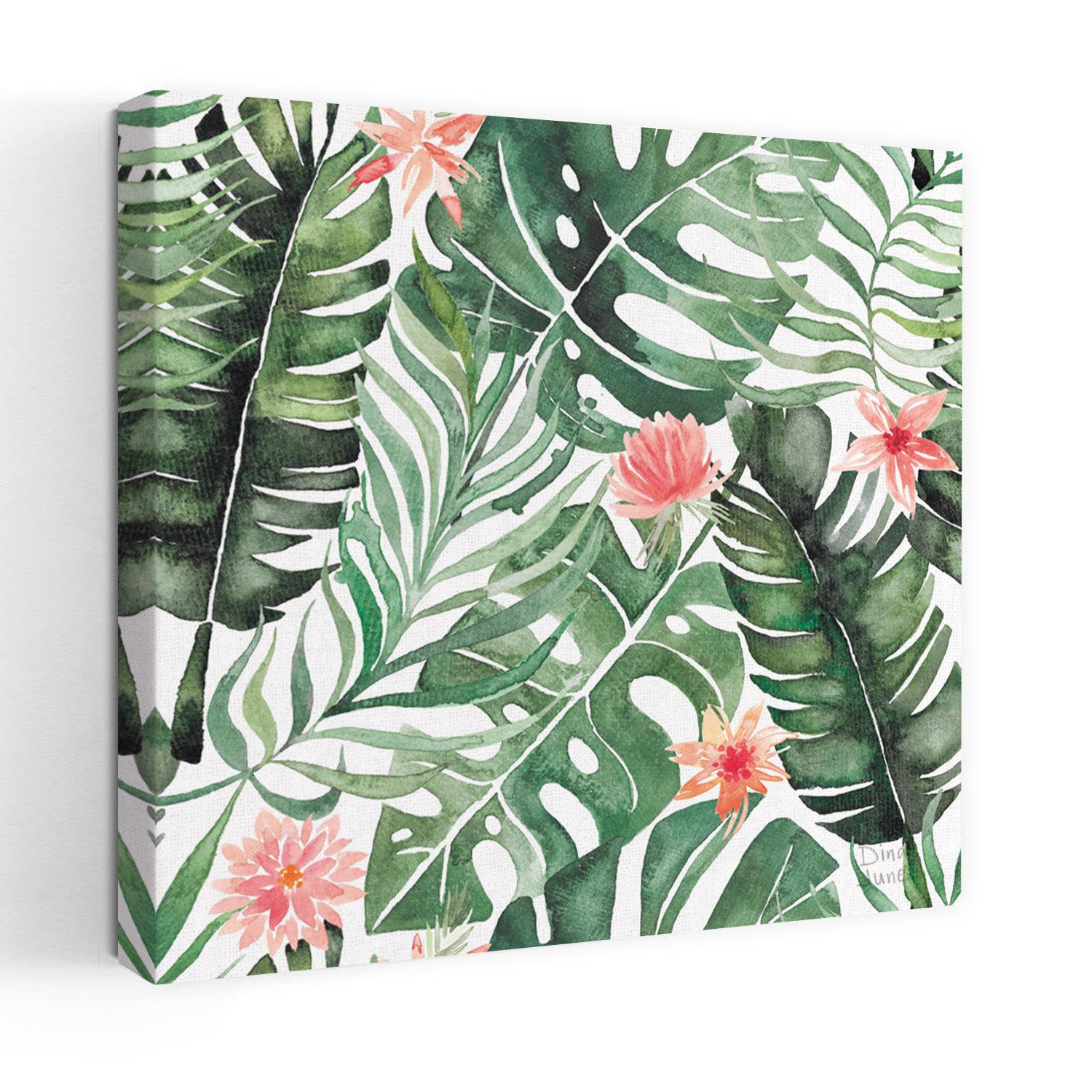 Dakota Fields Paradise Petals Pattern I Abstract Fern Palm Tropical ...