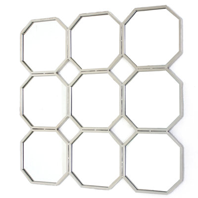 Miroir de miroir en métal glamour Holliman